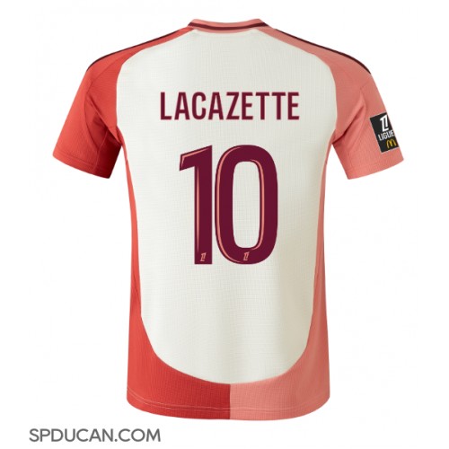 Muški Nogometni Dres Olympique Lyonnais Alexandre Lacazette #10 Rezervni 2024-25 Kratak Rukav